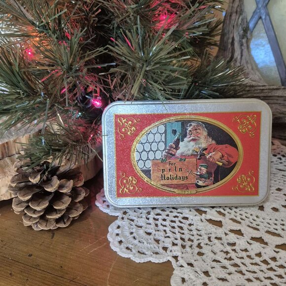 🎄Vintage Coca Cola Nostalgia Playing Cards in tin box - Coke 1998 - Picture 3 of 12